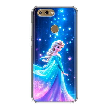 Силиконовый чехол на ZTE Blade V9 Vita с принтом Холодное сердце Frozen
