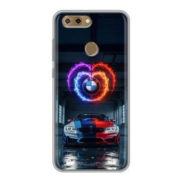 Силиконовый чехол на ZTE Blade V9 Vita с принтом BMW БМВ