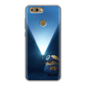 Силиконовый чехол на ZTE Blade V9 Vita с принтом Миньоны