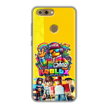 Силиконовый чехол на ZTE Blade V9 Vita с принтом Roblox Роблокс
