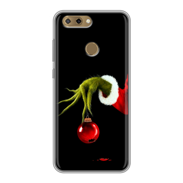 Силиконовый чехол на ZTE Blade V9 Vita с принтом Новый год Гринч