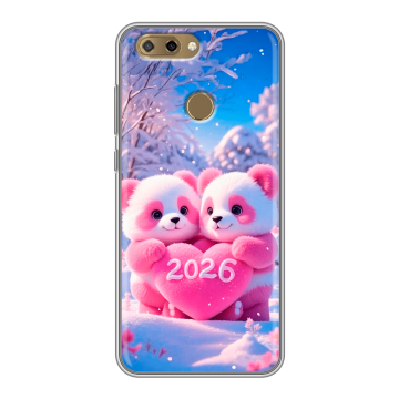 Силиконовый чехол на ZTE Blade V9 Vita с принтом Новый год
