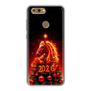 Силиконовый чехол на ZTE Blade V9 Vita с принтом Новый год