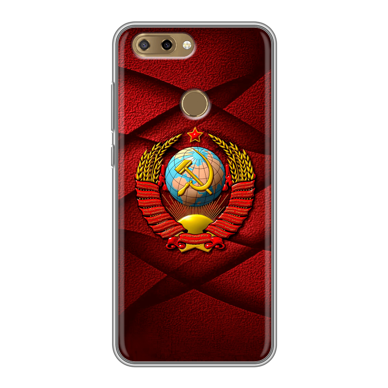 Силиконовый чехол на ZTE Blade V9 Vita с принтом Герб СССР Силиконовый чехол на ZTE Blade V9 Vita с принтом Герб СССР