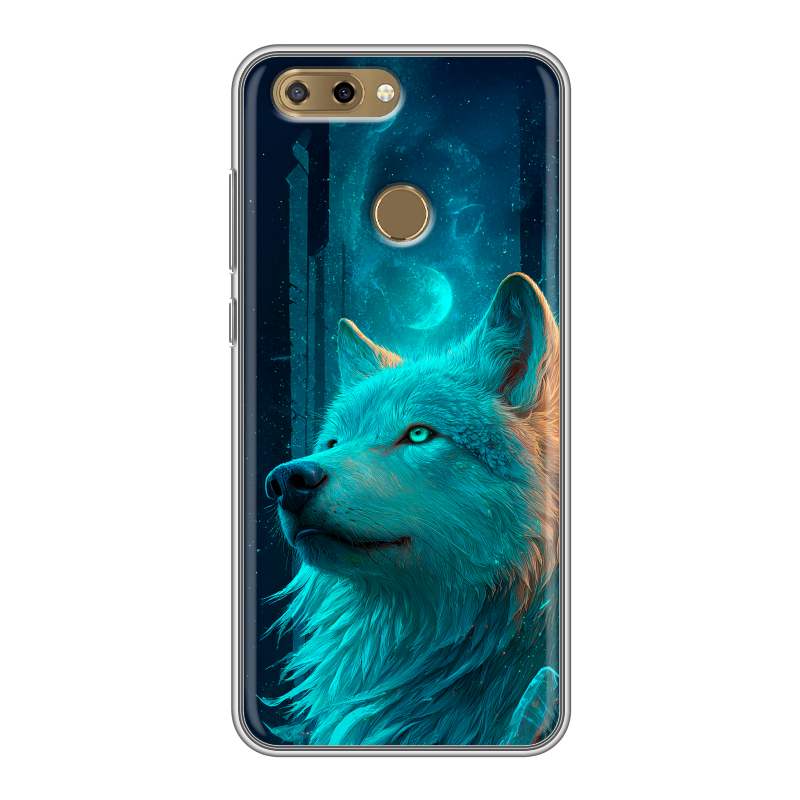 Силиконовый чехол на ZTE Blade V9 Vita с принтом бабочки саккура Силиконовый чехол на ZTE Blade V9 Vita с принтом бабочки саккура