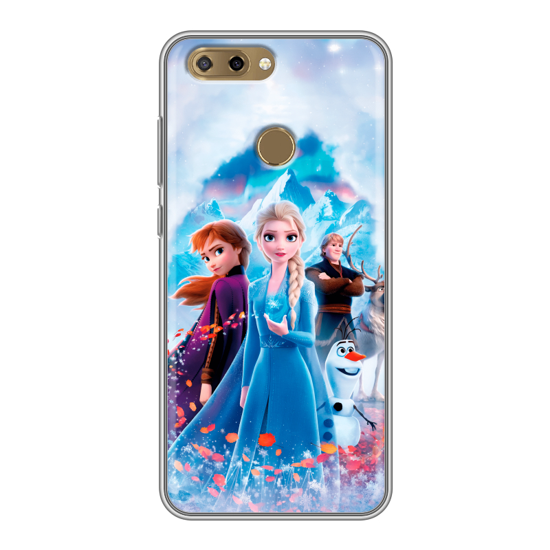 Силиконовый чехол на ZTE Blade V9 Vita с принтом Холодное сердце Frozen Силиконовый чехол на ZTE Blade V9 Vita с принтом Холодное сердце Frozen