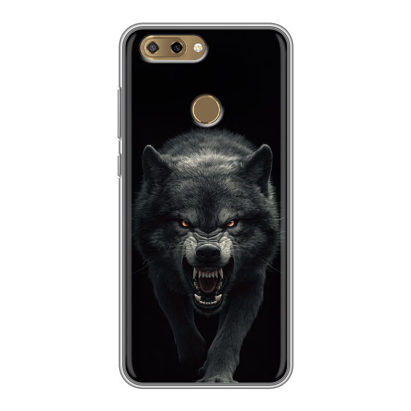 Силиконовый чехол на ZTE Blade V9 Vita с принтом Волк Силиконовый чехол на ZTE Blade V9 Vita с принтом Волк