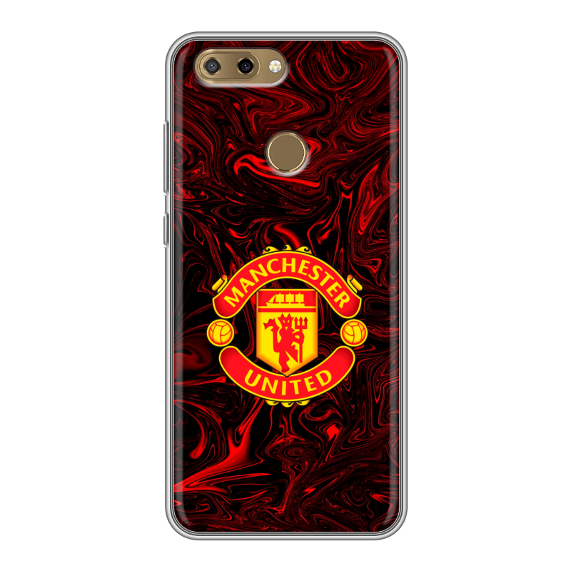 Силиконовый чехол на ZTE Blade V9 Vita с принтом Manchester United Силиконовый чехол на ZTE Blade V9 Vita с принтом Manchester United