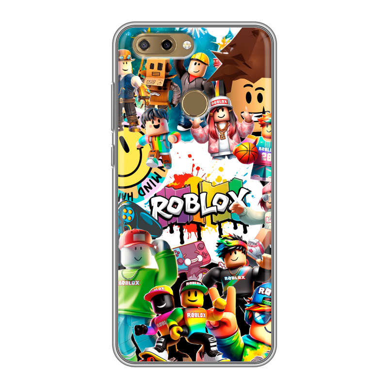 Силиконовый чехол на ZTE Blade V9 Vita с принтом Roblox Роблокс Силиконовый чехол на ZTE Blade V9 Vita с принтом Roblox Роблокс