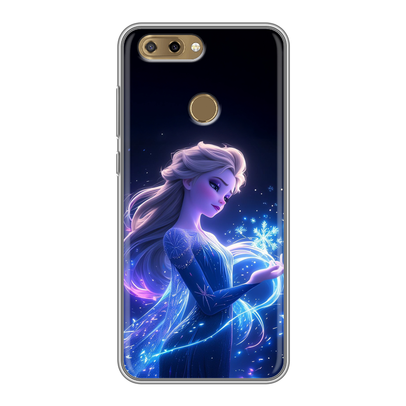 Силиконовый чехол на ZTE Blade V9 Vita с принтом Холодное сердце Frozen Силиконовый чехол на ZTE Blade V9 Vita с принтом Холодное сердце Frozen
