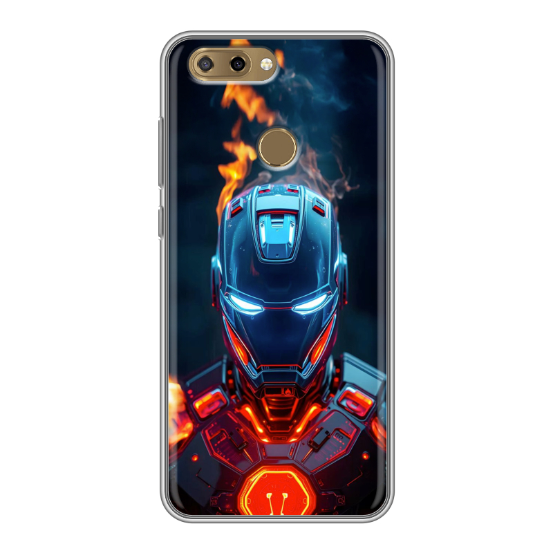 Силиконовый чехол на ZTE Blade V9 Vita с принтом IronMan Железный человек Силиконовый чехол на ZTE Blade V9 Vita с принтом IronMan Железный человек
