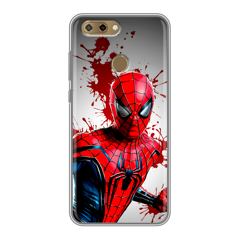 Силиконовый чехол на ZTE Blade V9 Vita с принтом Spiderman Человек паук Силиконовый чехол на ZTE Blade V9 Vita с принтом Spiderman Человек паук