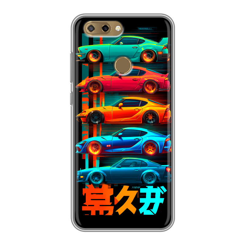 Силиконовый чехол на ZTE Blade V9 Vita с принтом машины тачки Силиконовый чехол на ZTE Blade V9 Vita с принтом машины тачки