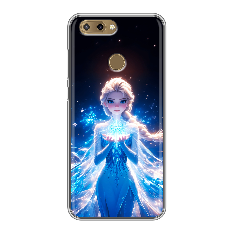Силиконовый чехол на ZTE Blade V9 Vita с принтом Холодное сердце Frozen Силиконовый чехол на ZTE Blade V9 Vita с принтом Холодное сердце Frozen
