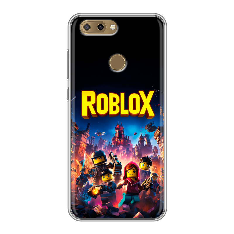 Силиконовый чехол на ZTE Blade V9 Vita с принтом Roblox Роблокс Силиконовый чехол на ZTE Blade V9 Vita с принтом Roblox Роблокс