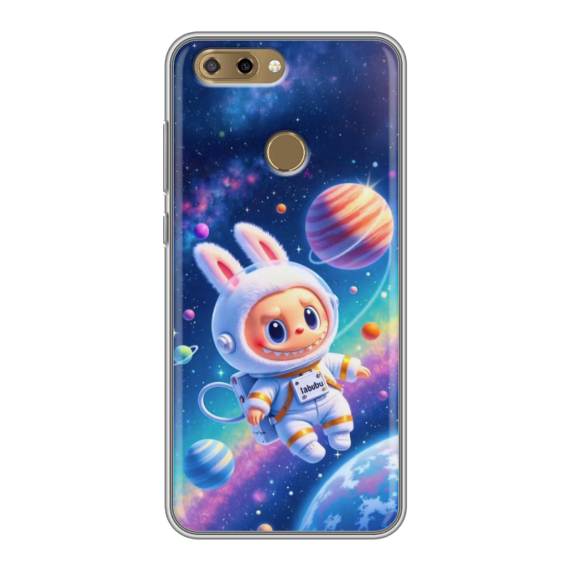 Силиконовый чехол на ZTE Blade V9 Vita с принтом Labubu Лабубу Силиконовый чехол на ZTE Blade V9 Vita с принтом Labubu Лабубу