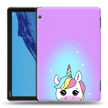 Силиконовый противоударный чехол на планшета Huawei MediaPad T5 с принтом Единорог Силиконовый противоударный чехол на планшета Huawei MediaPad T5 с принтом Единорог