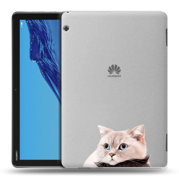 Силиконовый противоударный чехол на планшета Huawei MediaPad T5 с принтом Кошки Силиконовый противоударный чехол на планшета Huawei MediaPad T5 с принтом Кошки