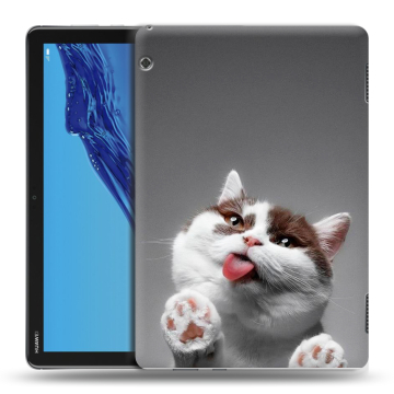 Силиконовый противоударный чехол на планшета Huawei MediaPad T5 с принтом Коты Силиконовый противоударный чехол на планшета Huawei MediaPad T5 с принтом Коты