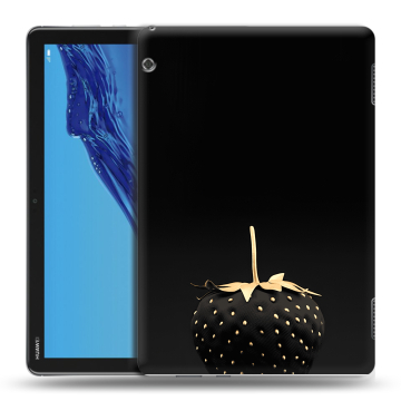 Силиконовый противоударный чехол на планшета Huawei MediaPad T5 с принтом Черная клубника Силиконовый противоударный чехол на планшета Huawei MediaPad T5 с принтом Черная клубника