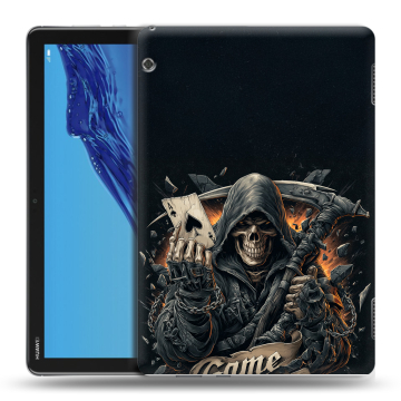 Силиконовый противоударный чехол на планшета Huawei MediaPad T5 с принтом Скелет карты Силиконовый противоударный чехол на планшета Huawei MediaPad T5 с принтом Скелет карты