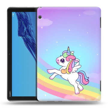 Силиконовый противоударный чехол на планшета Huawei MediaPad T5 с принтом Единорог Силиконовый противоударный чехол на планшета Huawei MediaPad T5 с принтом Единорог