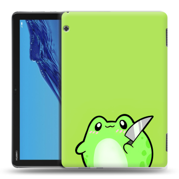 Силиконовый противоударный чехол на планшета Huawei MediaPad T5 с принтом Лягушенок Силиконовый противоударный чехол на планшета Huawei MediaPad T5 с принтом Лягушенок