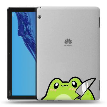 Силиконовый противоударный чехол на планшета Huawei MediaPad T5 с принтом Лягушенок Силиконовый противоударный чехол на планшета Huawei MediaPad T5 с принтом Лягушенок
