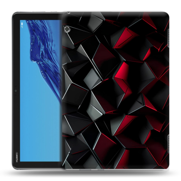 Силиконовый противоударный чехол на планшета Huawei MediaPad T5 с принтом Абстракция Силиконовый противоударный чехол на планшета Huawei MediaPad T5 с принтом Абстракция