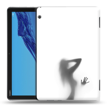 Силиконовый противоударный чехол на планшета Huawei MediaPad T5 с принтом Силуэт