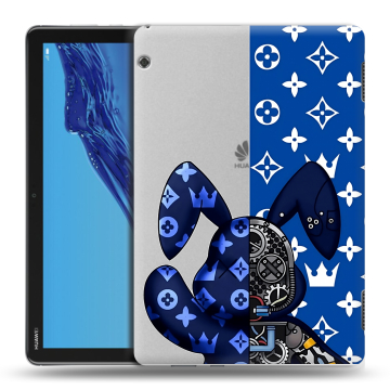 Силиконовый противоударный чехол на планшета Huawei MediaPad T5 с принтом Луи робот