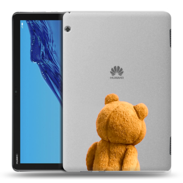 Силиконовый противоударный чехол на планшета Huawei MediaPad T5 с принтом Медведь