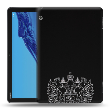 Силиконовый противоударный чехол на планшета Huawei MediaPad T5 с принтом Герб России