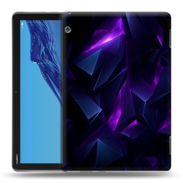 Силиконовый противоударный чехол на планшета Huawei MediaPad T5 с принтом Абстракиция