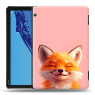 Силиконовый противоударный чехол на планшета Huawei MediaPad T5 с принтом милая лиса