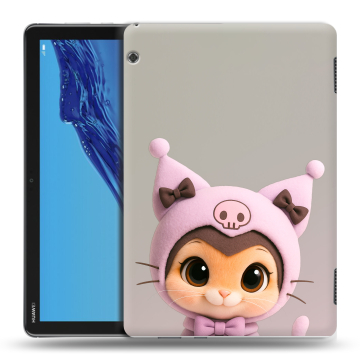 Силиконовый противоударный чехол на планшета Huawei MediaPad T5 с принтом Куроми Kuromi 