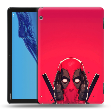 Силиконовый противоударный чехол на Huawei MediaPad T5 с принтом Дедпул Deadpool