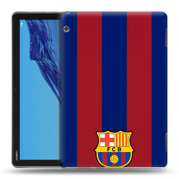 Силиконовый противоударный чехол на Huawei MediaPad T5 с принтом Барселона Barcelona