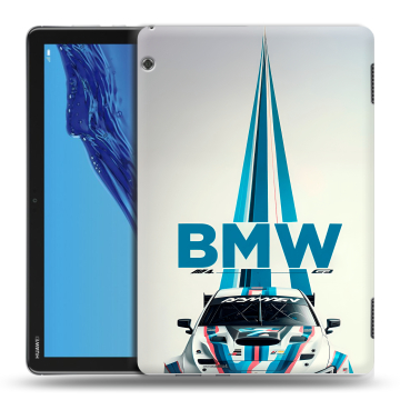 Силиконовый противоударный чехол на Huawei MediaPad T5 с принтом БМВ BMW