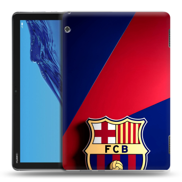 Силиконовый противоударный чехол на Huawei MediaPad T5 с принтом Барселона Barcelona
