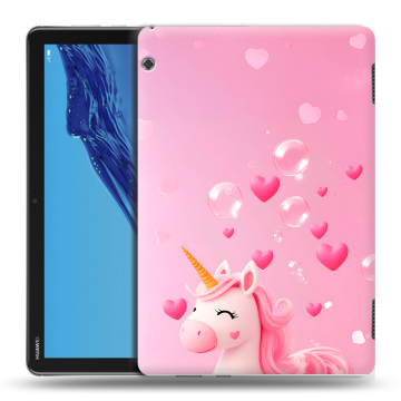 Силиконовый противоударный чехол на Huawei MediaPad T5 с принтом Единорог