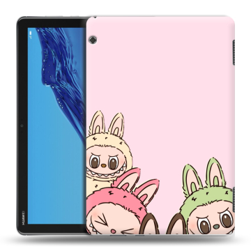 Силиконовый противоударный чехол на Huawei MediaPad T5 с принтом Лабубу