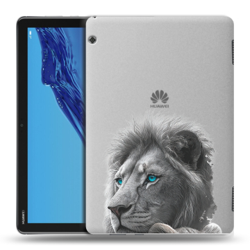 Силиконовый противоударный чехол на Huawei MediaPad T5 с принтом Львы