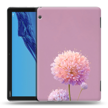 Силиконовый противоударный чехол на Huawei MediaPad T5 с принтом Цветы