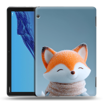 Силиконовый противоударный чехол на Huawei MediaPad T5 с принтом Лиса