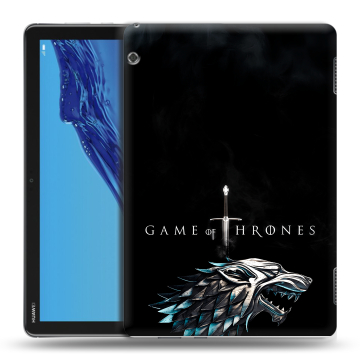 Силиконовый противоударный чехол на Huawei MediaPad T5 с принтом Игра Престолов Game Thrones