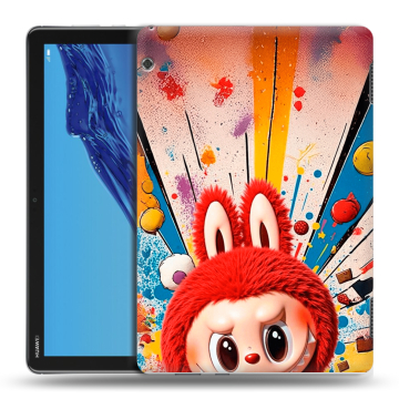 Силиконовый противоударный чехол на Huawei MediaPad T5 с принтом Labubu Лабубу