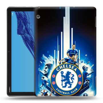Силиконовый противоударный чехол на Huawei MediaPad T5 с принтом Chelsea Челси