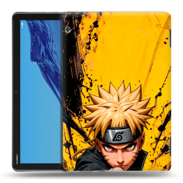 Силиконовый противоударный чехол на Huawei MediaPad T5 с принтом Naruto Наруто