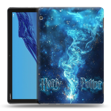 Силиконовый противоударный чехол на Huawei MediaPad T5 с принтом Harry Potter Гарри Поттер